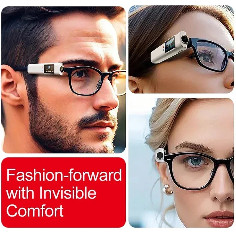 Mini 4K FPV Eyeglasses Video Shooting Micro-camera HD WiFi Intelligent Headset Glasses Video&Sound Recording WiFi APP