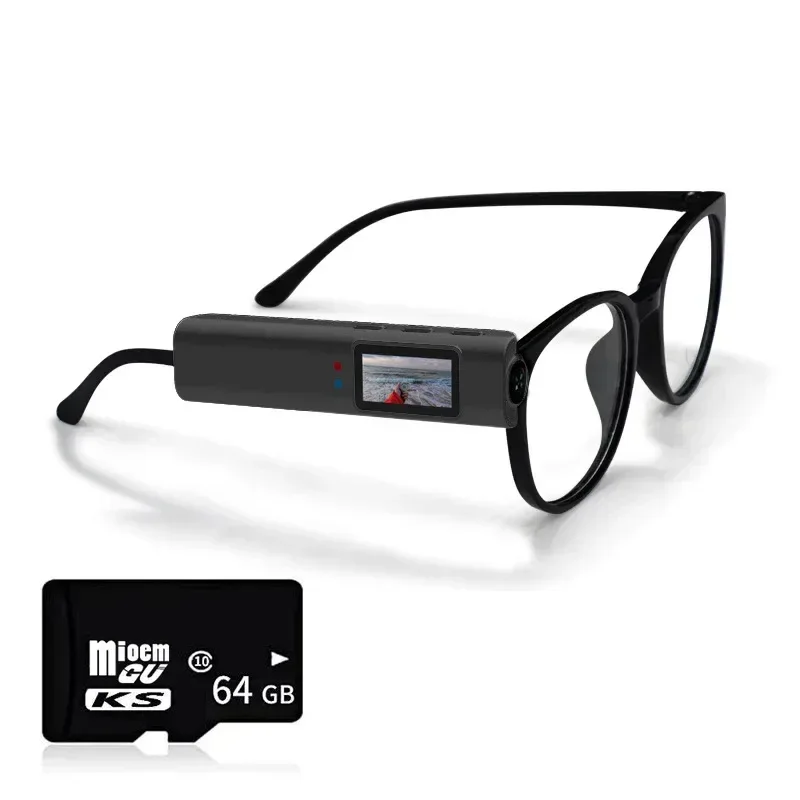 Mini 4K FPV Eyeglasses Video Shooting Micro-camera HD WiFi Intelligent Headset Glasses Video&Sound Recording WiFi APP