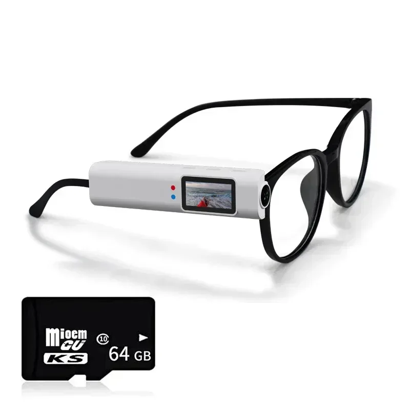 Mini 4K FPV Eyeglasses Video Shooting Micro-camera HD WiFi Intelligent Headset Glasses Video&Sound Recording WiFi APP