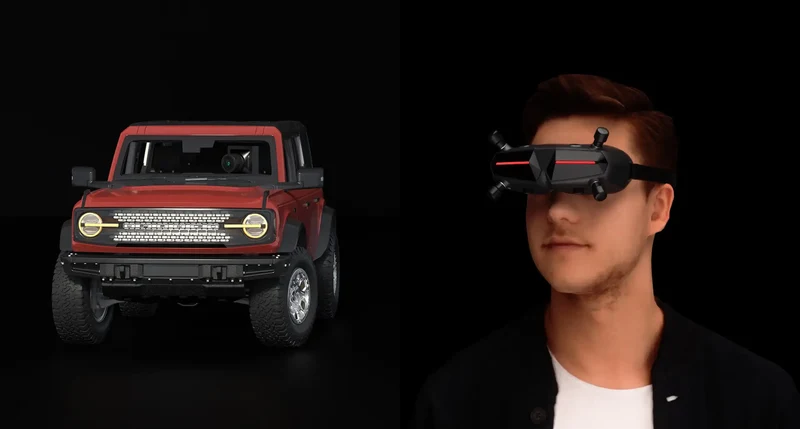 Walksnail Avatar HD Goggles X With Avatar HD Pro Kit (Dual Antennas Version) And GM3 Gimbal Head Tracking For FPV s