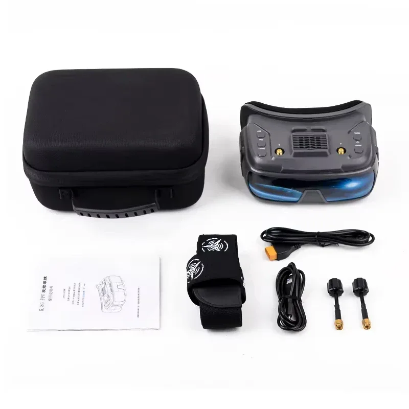 FPV Goggles 3.5 inch Goggles VR200 5.8G Analog with DVR 40CH 1024*600px IPS Screen Support for Analog FPV Racing Drone