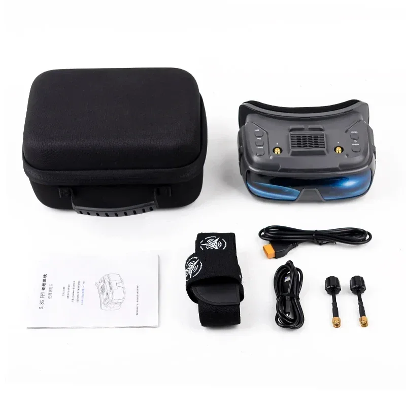 FPV Goggles 3.5 inch Goggles VR200 5.8G Analog with DVR 40CH 1024*600px IPS Screen Support for Analog FPV Racing Drone
