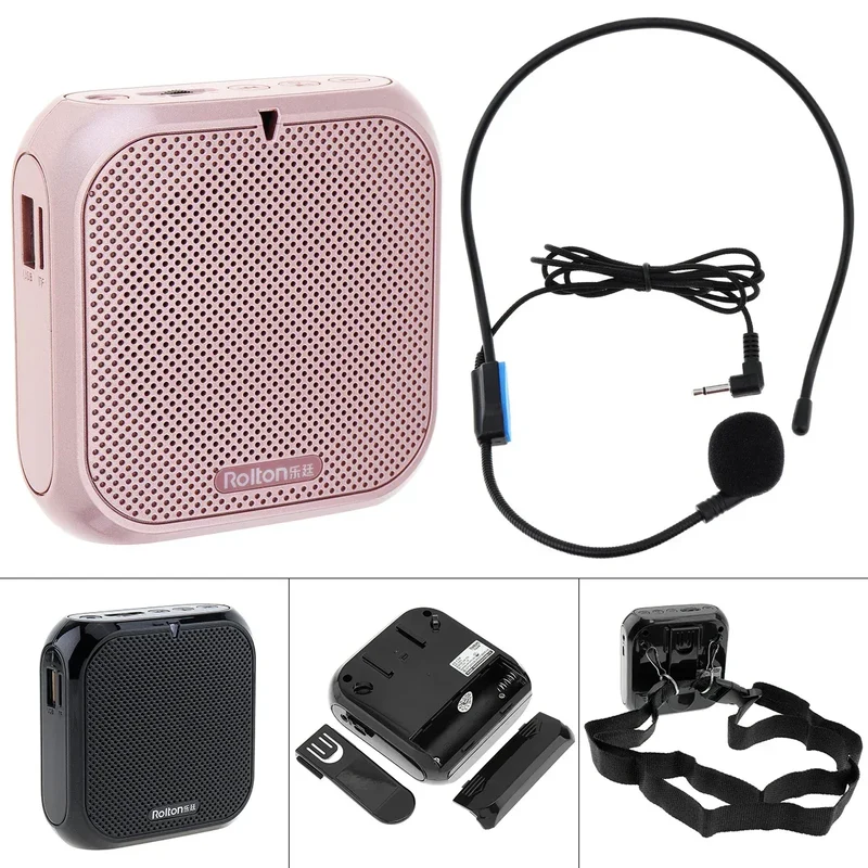 Megaphone Radios Original Sound Voice Amplifier Waist Band Clip Loudspeaker Support USB FM Radio TF MP3 Player For Teachers