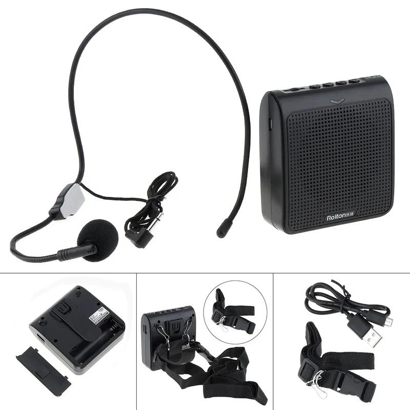 Megaphone Radios Original Sound Voice Amplifier Waist Band Clip Loudspeaker Support USB FM Radio TF MP3 Player For Teachers