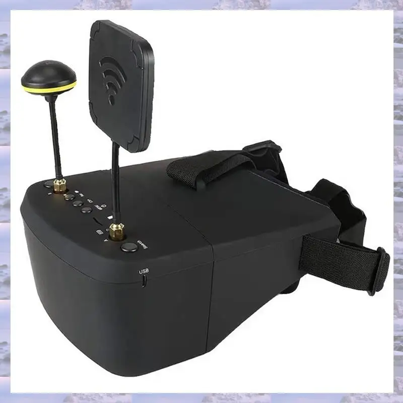 N75R-EV800D 5.8G 40CH 5 Inch 5.8G 40CH 5 Inch 800X 480 HD DVR Diversity FPV Goggles With Battery For RC Drones And Models
