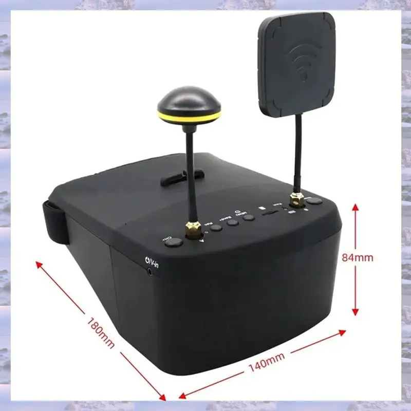 N75R-EV800D 5.8G 40CH 5 Inch 5.8G 40CH 5 Inch 800X 480 HD DVR Diversity FPV Goggles With Battery For RC Drones And Models