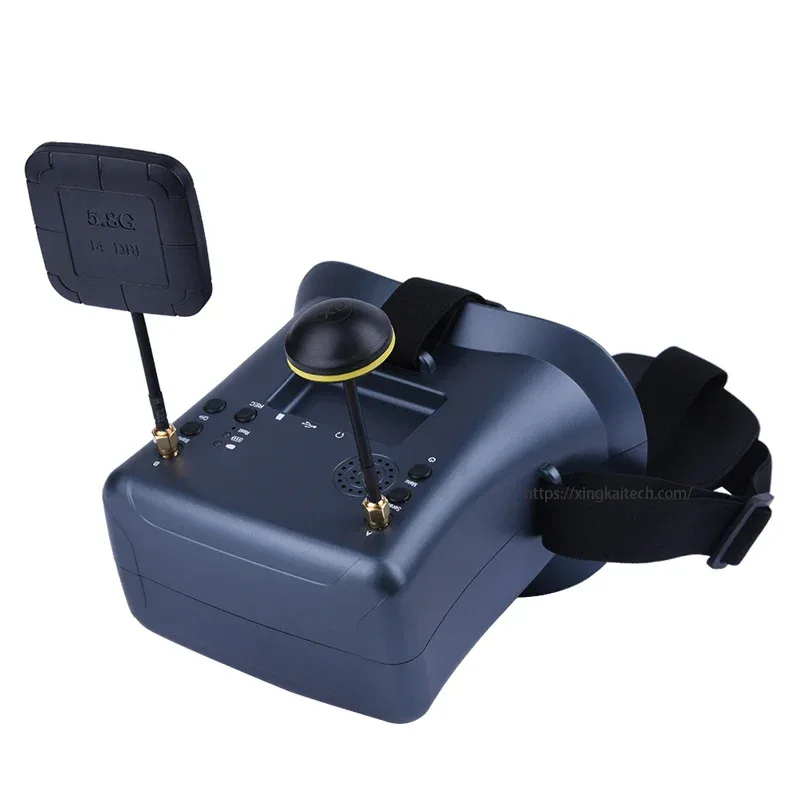 FPV 5.8G 4.3Inch 40CH FPV Goggles Support DVR Dual Antenna Built-in 2000mA Battery 480*320 LS008D Helmet For RC Racing Drone