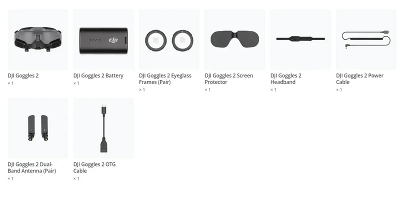 DJI Goggles 2 Wi-Fi Wireless Streaming Supporting DLNA Protocol 1080p/100fps Video Transmission with Latency as Low as 30 ms