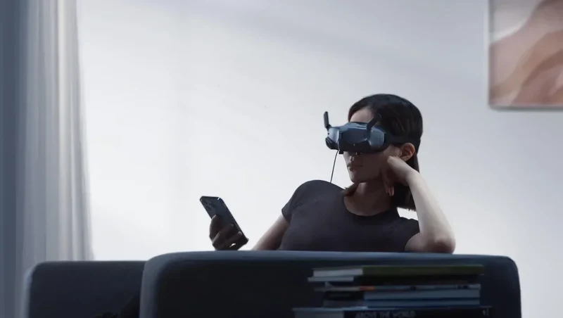 DJI Goggles 2 Wi-Fi Wireless Streaming Supporting DLNA Protocol 1080p/100fps Video Transmission with Latency as Low as 30 ms
