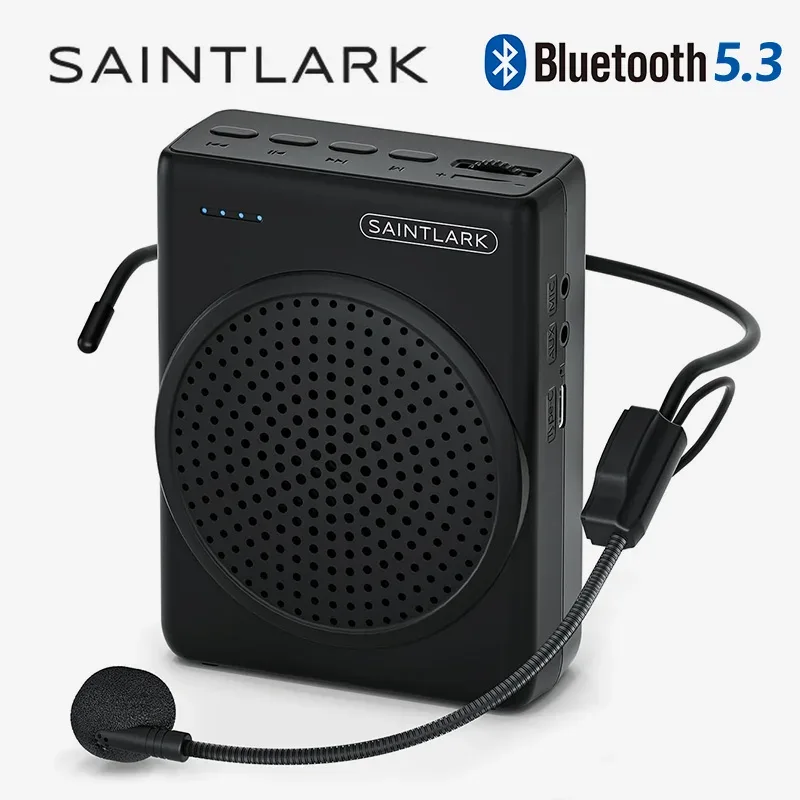 SAINTLARK S22 Bluetooth Voice Amplifier Portable For Teaching Lecture Tour Guide Promotion U-Disk Megaphone Microphone Speaker