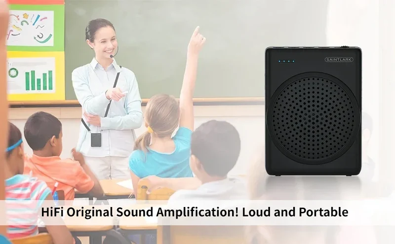 SAINTLARK S22 Bluetooth Voice Amplifier Portable For Teaching Lecture Tour Guide Promotion U-Disk Megaphone Microphone Speaker