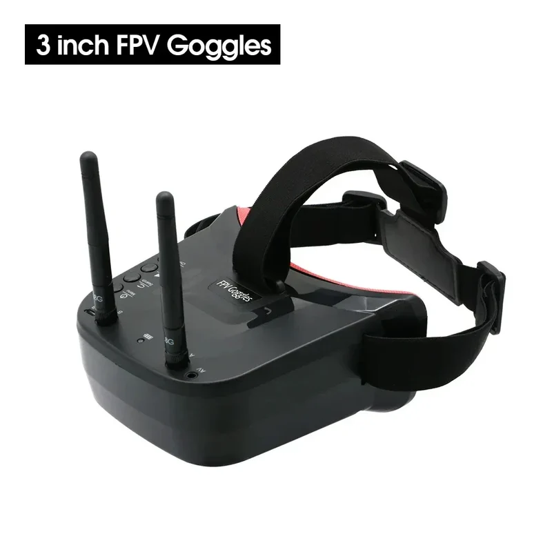 5.8G 40CH Dual Antennas FPV Goggles Monitor Video Glasses Headset HD W/ 5.8G 25mW transmitter fpv camera + Osd for Racing Drone
