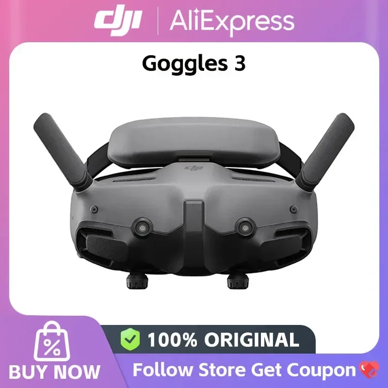 DJI Goggles 3 Ultra-low Latency 1080p Micro-OLED Screen for DJI RC Motion 3 Mini 4 Pro Air 3 FPV Remote Controller 3 RC 2 Stock