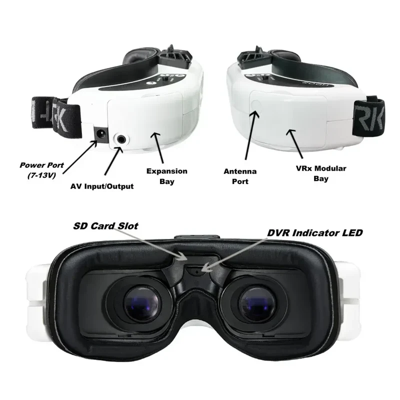 Fatshark Dominator Hdo2 Goggles With Immersionrc Rapidfire And Lumenier Axii Patch And Lumernier Axii Antenna For Fpv Rc Drone