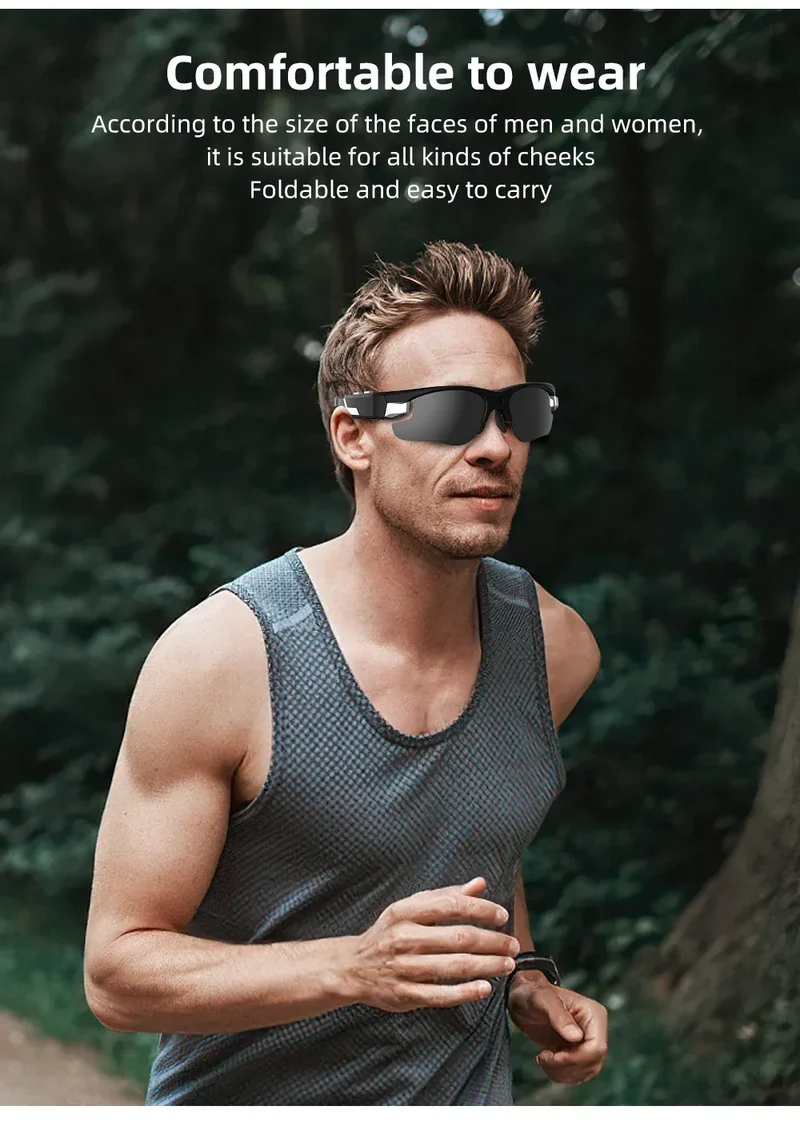 Outdoor FPV Camera Sunglasses Action Smart Glasses 1080P POV Mini for Vlogging Sport Eyewear FHD Video Sports Cycling Eyeglasses