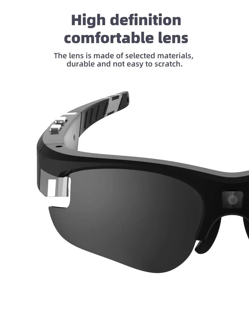 Outdoor FPV Camera Sunglasses Action Smart Glasses 1080P POV Mini for Vlogging Sport Eyewear FHD Video Sports Cycling Eyeglasses