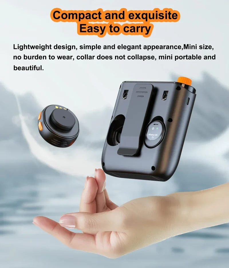 Portable Magnetic Megaphone Voice Amplifier Mini Audio Speaker with Microphone Rechargeable Loudspeaker for Teachers Tour Guider