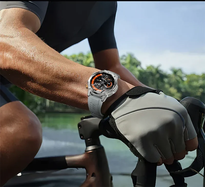 LIGE AMOLED Smart Watch Men with Flashlight Sports IP68 Waterproof Fitness Tracker Bluetooth Call Smartwatch Man for Android iOS