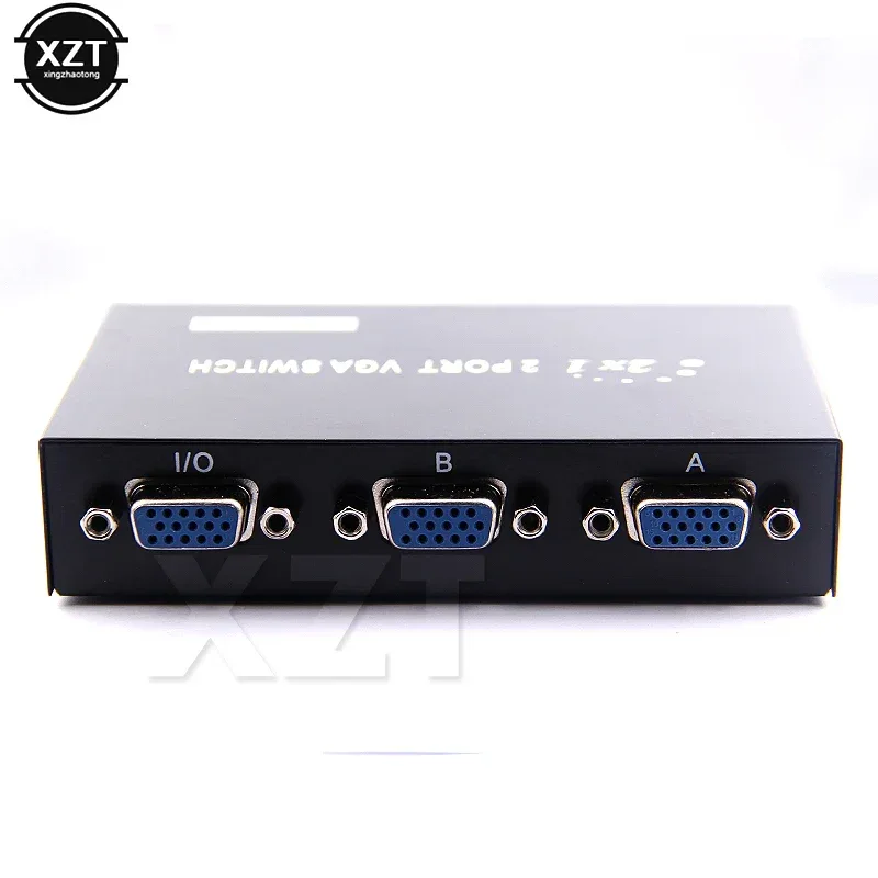 Newest 2 Port HD VGA SVGA Sharing Switch Box For LCD PC TV Monitor Video 2 In 1 Out for PC Laptop