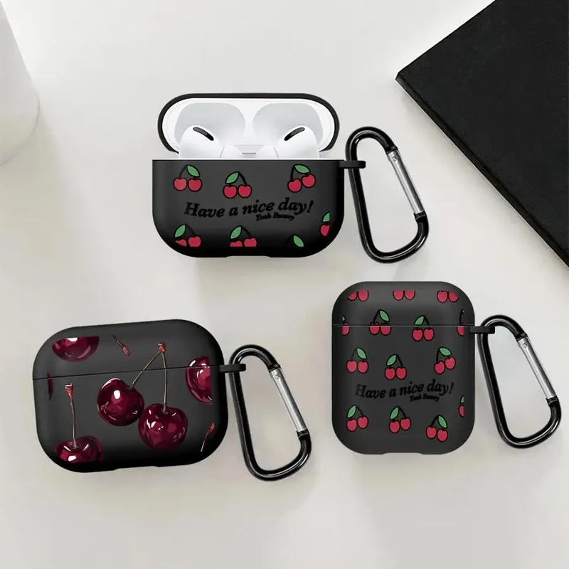 Cartoon Cherry Lichee Earphone Cases Cover Case For Airpods 2 3 1 Pro2 Pro Pro3 4