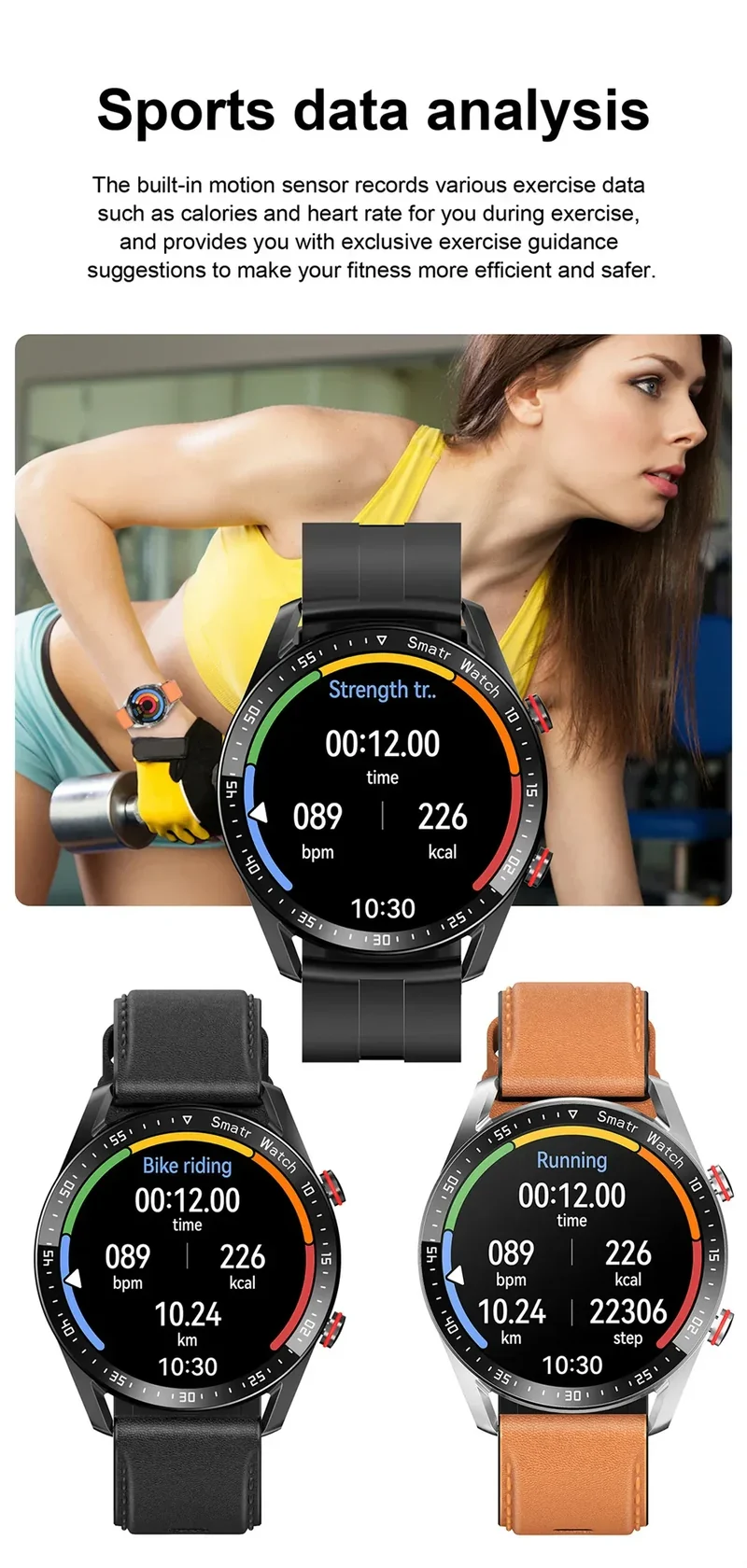 2024 New Bluetooth Call Smart Watch Men Waterproof Sport Fitness Tracker Weather Display Man Smartwatch Para Android IOS Watch