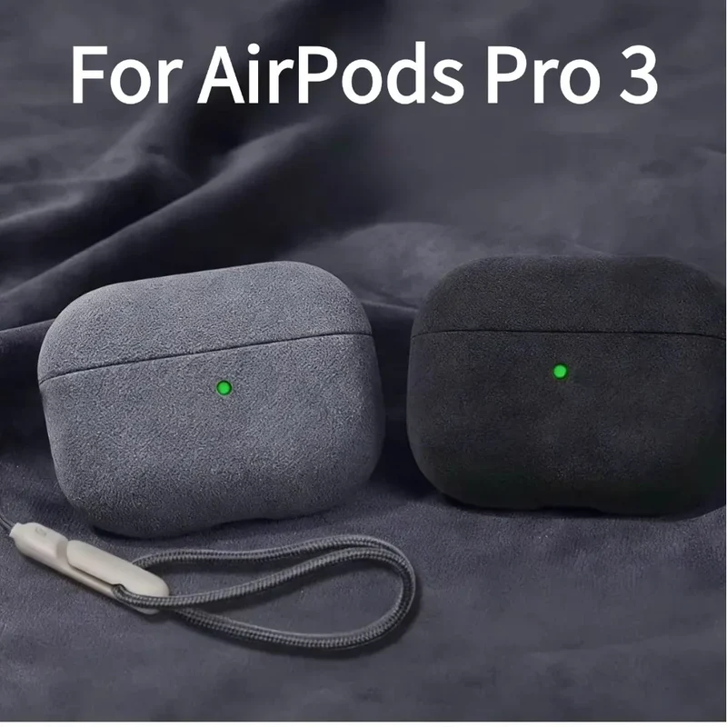 Suede Case For AirPods Pro 3 Luxury Protective Case Full Cover Anti-drop Scratchproof Bluetooth Earphone Accessories