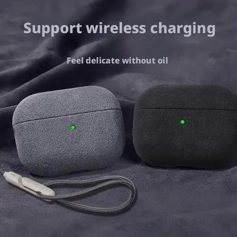 Suede Case For AirPods Pro 3 Luxury Protective Case Full Cover Anti-drop Scratchproof Bluetooth Earphone Accessories