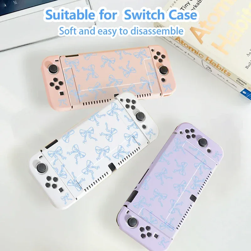 This protective case for Switch NS/OLED，durable TPU，shockproof and drop-proof soft shell，the best choice for Switch players