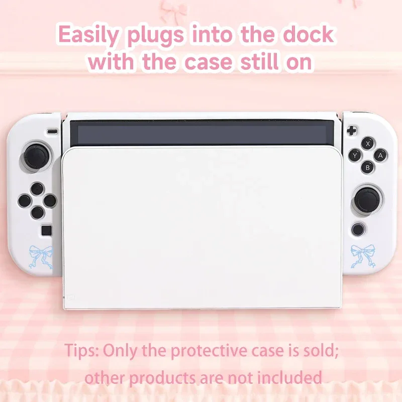 This protective case for Switch NS/OLED，durable TPU，shockproof and drop-proof soft shell，the best choice for Switch players