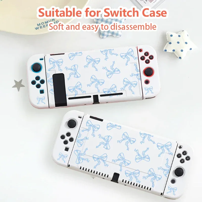 This protective case for Switch NS/OLED，durable TPU，shockproof and drop-proof soft shell，the best choice for Switch players
