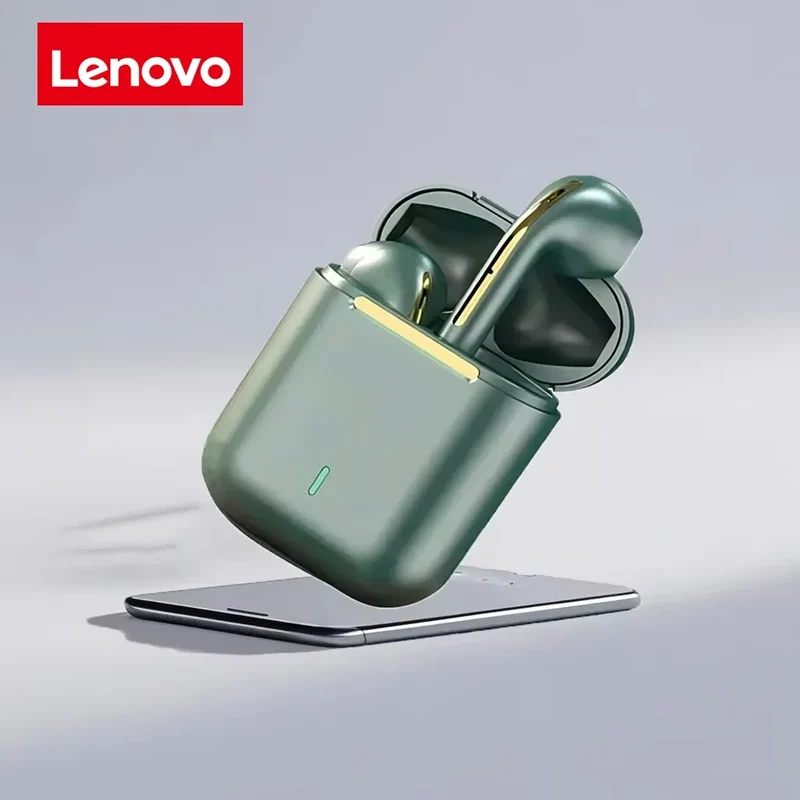 Lenovo Wireless Earphones, HiFi in-Ear Stereo with Microphone, Waterproof, Bluetooth, Touch Control, Noise Cancellation