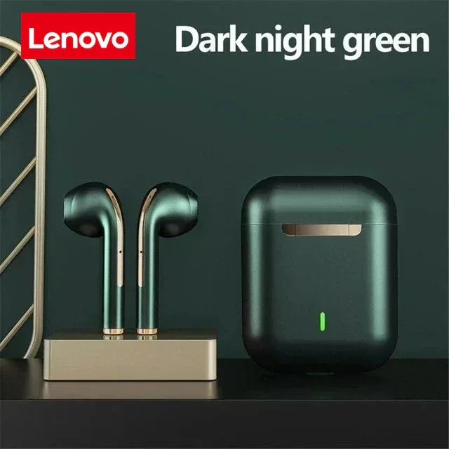 Lenovo Wireless Earphones, HiFi in-Ear Stereo with Microphone, Waterproof, Bluetooth, Touch Control, Noise Cancellation