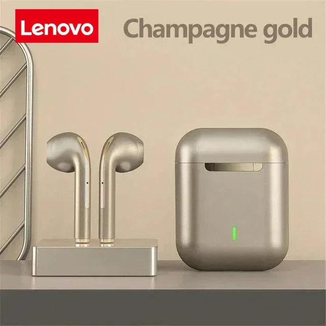 Lenovo Wireless Earphones, HiFi in-Ear Stereo with Microphone, Waterproof, Bluetooth, Touch Control, Noise Cancellation