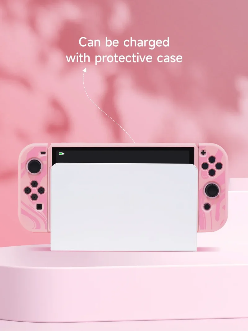Ghost Protector Case for Nintendo Switch OLED, NS Game Accessories,Handheld Separable Shell for NS Joycon, Switch Oled Cove
