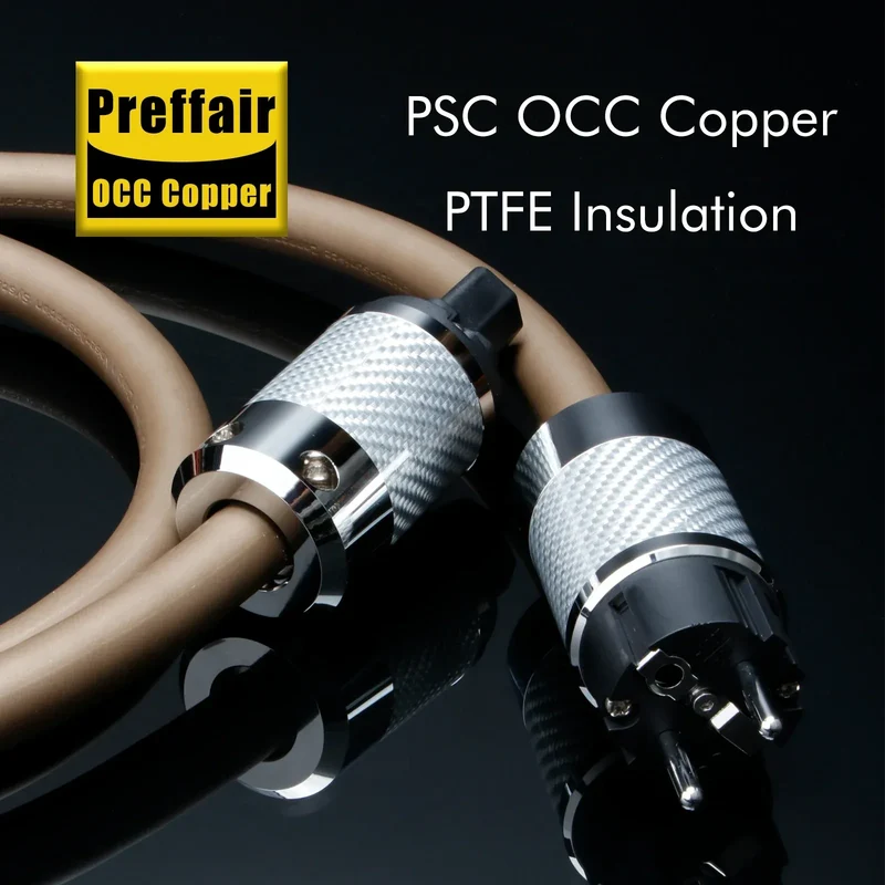 hifi audio Power Cable US/UK/AU/EU Monosaudio occ Copper Silver conductor Power AC Cable line British Standard Power Cord