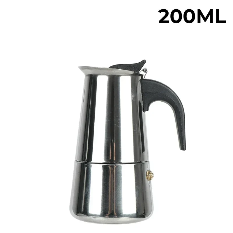 New 50ml-600ml Moka Pot Aluminum Household Electric Burner Stove Top Espresso Percolator Coffee Maker Coffee Extraction Pot