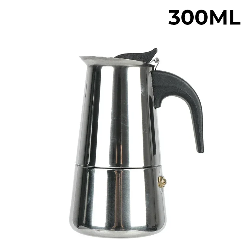 New 50ml-600ml Moka Pot Aluminum Household Electric Burner Stove Top Espresso Percolator Coffee Maker Coffee Extraction Pot