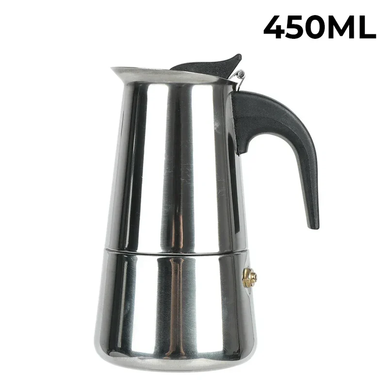 New 50ml-600ml Moka Pot Aluminum Household Electric Burner Stove Top Espresso Percolator Coffee Maker Coffee Extraction Pot