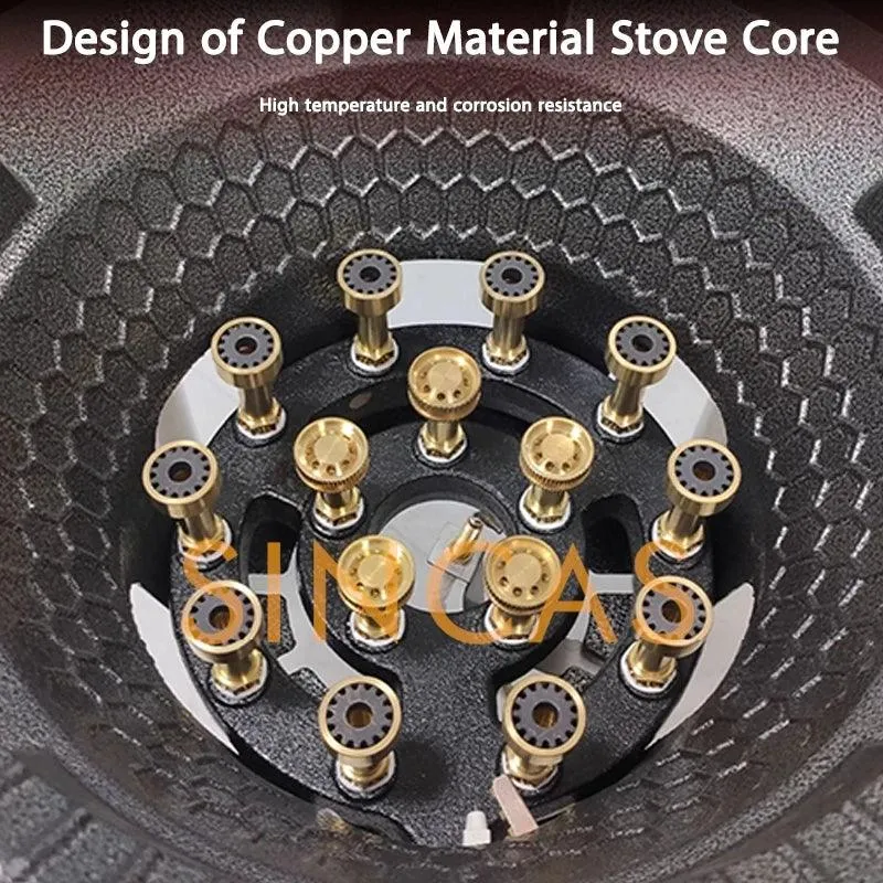 Fierce Fire Stove Commercial Low Pressure Gas Stove Restaurant Liquefied Gas Stove Stir Fry Stove with Flameout Protection