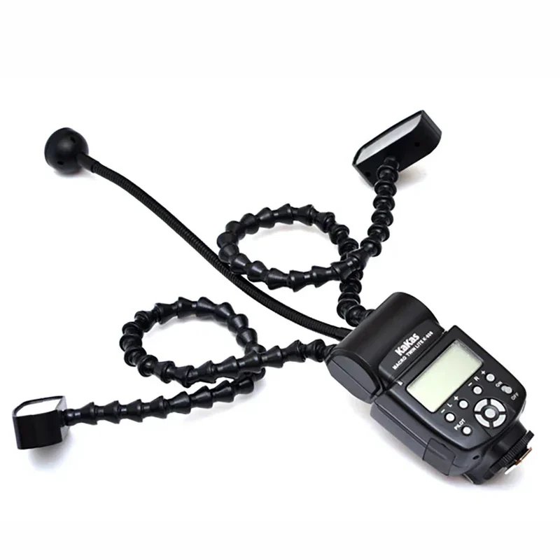 K808 Camera Flash Macro Light Flexible Macro LED Speedlight with Dual Flash Light Universal Flash for DSLR Sony Nikon Canon