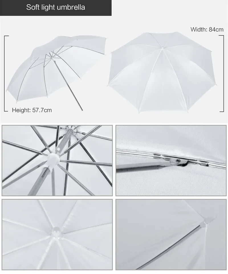 Photography Lighting Kit Umbrella Photo Background Photobooth Backdrops Softbox Light Stand Portable Soft BoxFor Photo Studio
