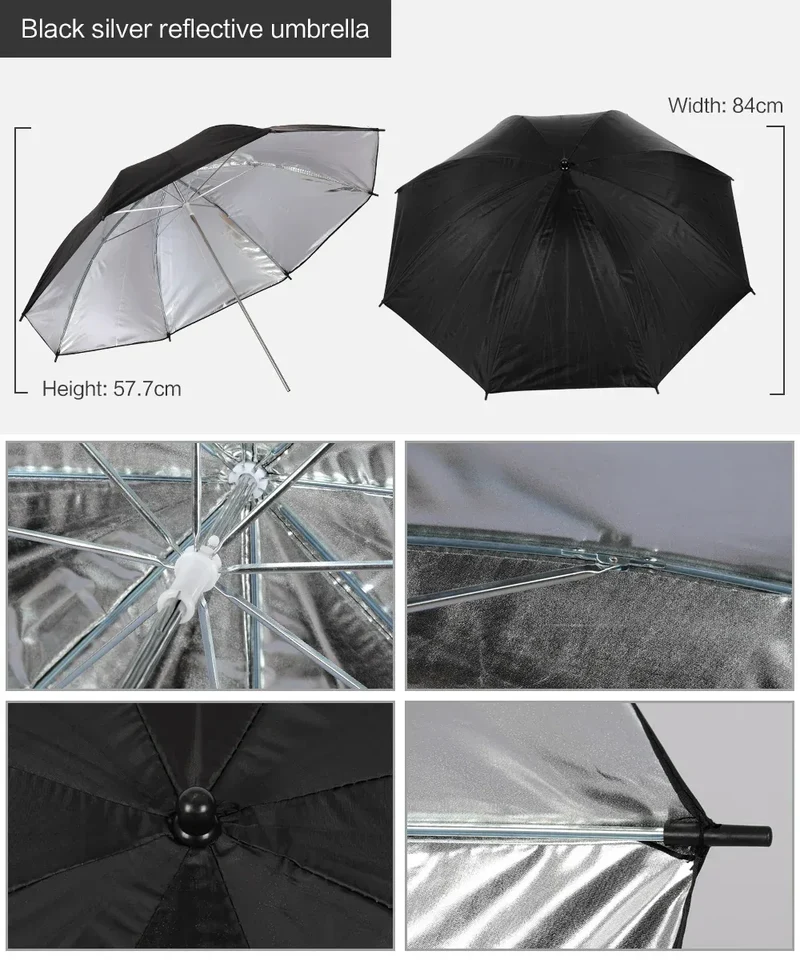 Photography Lighting Kit Umbrella Photo Background Photobooth Backdrops Softbox Light Stand Portable Soft BoxFor Photo Studio