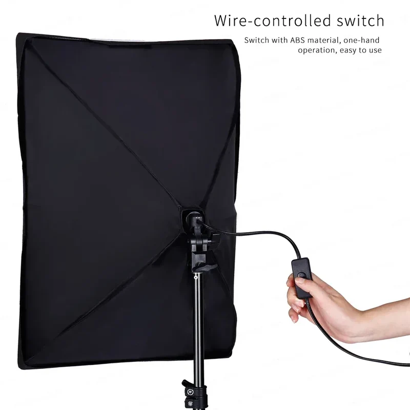 Photography Lighting Kit Umbrella Photo Background Photobooth Backdrops Softbox Light Stand Portable Soft BoxFor Photo Studio