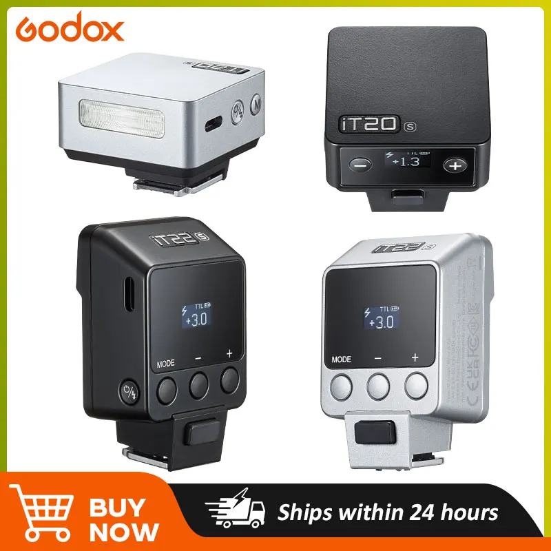 Godox iT20 iT22 C/N/S/F HSS TTL 2.4G Wireless Touchscreen Pocket Flash for Canon Sony Nikon Olympus Fujifilm