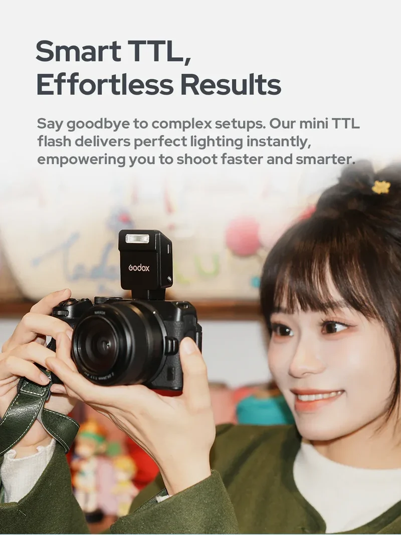 Godox iT20 iT22 C/N/S/F HSS TTL 2.4G Wireless Touchscreen Pocket Flash for Canon Sony Nikon Olympus Fujifilm