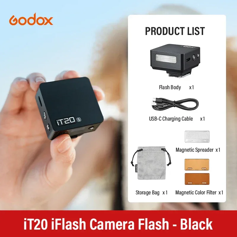 Godox iT20 iT22 C/N/S/F HSS TTL 2.4G Wireless Touchscreen Pocket Flash for Canon Sony Nikon Olympus Fujifilm