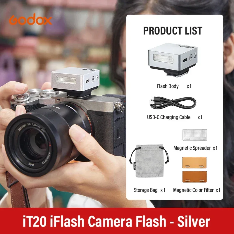Godox iT20 iT22 C/N/S/F HSS TTL 2.4G Wireless Touchscreen Pocket Flash for Canon Sony Nikon Olympus Fujifilm