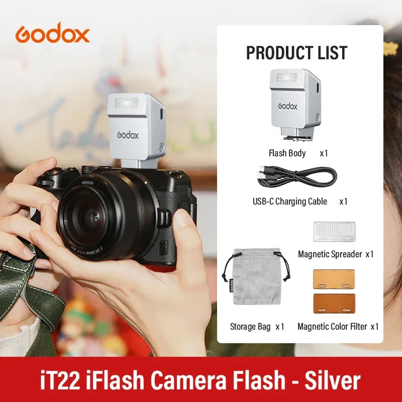 Godox iT20 iT22 C/N/S/F HSS TTL 2.4G Wireless Touchscreen Pocket Flash for Canon Sony Nikon Olympus Fujifilm