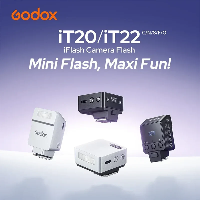 Godox iT20 iT22 TTL Mini Flash iFlash Camera Flash for Canon Nikon Sony Fujifilm Olympus Panasonic Ricoh Cameras