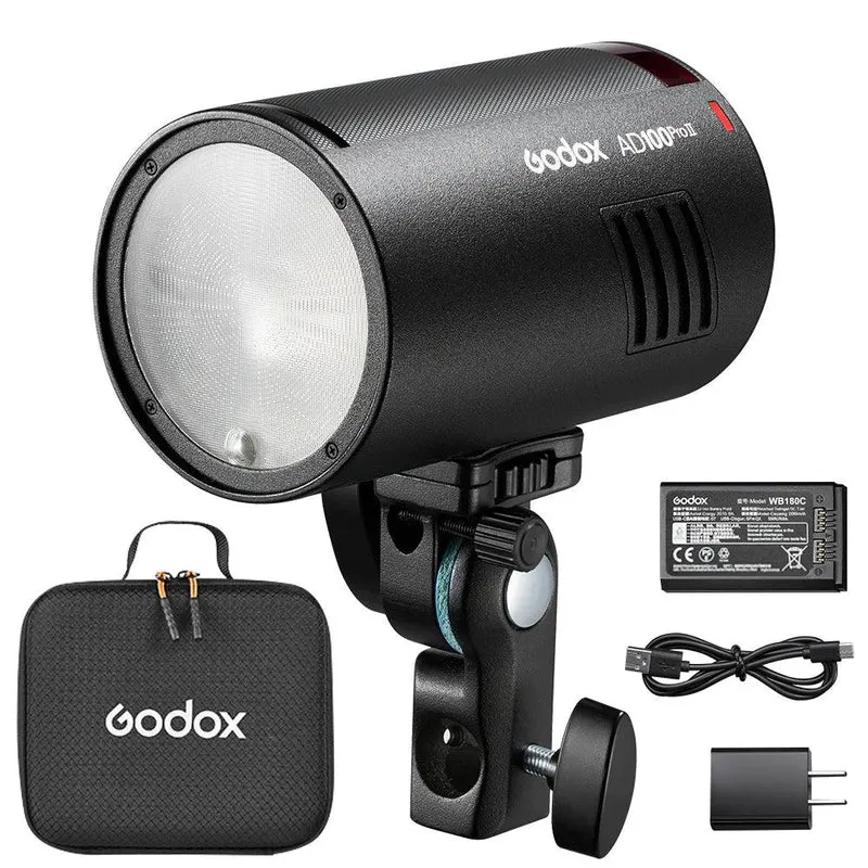 Godox AD II Series Out-door TTL Flash AD100/200/300/400/600PROII For Nikon Canon Sony Fuji Olympus LED Modeling Lamp